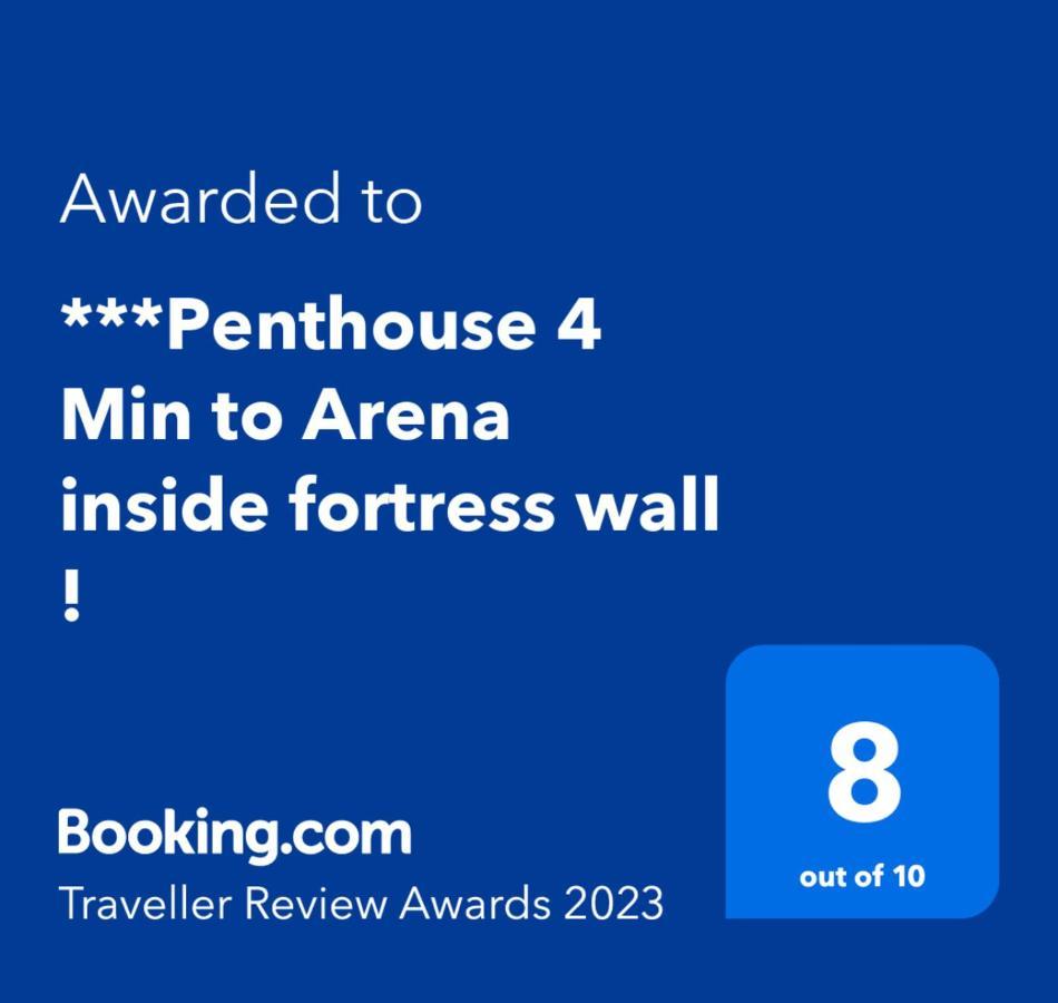 ***Penthouse 4 Min To Arena Inside Fortress Wall ! Verona Eksteriør bilde